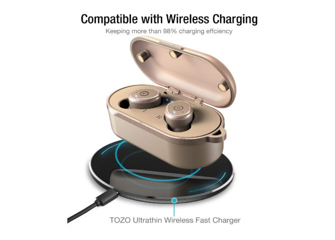 Tozo t10 bluetooth 5.0 wireless earbuds with wireless charging case ipx8 online