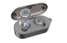 Load image into Gallery viewer, 5.0 Wireless Bluetooth Earbuds with Wireless Charging Case IPX8 Waterproof TWS Stereo Headphones in Ear Built in Mic Headset Premium Sound with Deep Bass for Sport Black - Linden & Burk