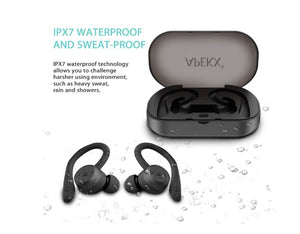 Wireless Headphones, True Wireless Bluetooth 5.0 Sports Earbuds, IPX7 Waterproof Stereo HiFi Sound, Built-in Mic Earphones - Linden & Burk